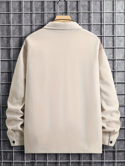 Men's plain jacket with pockets