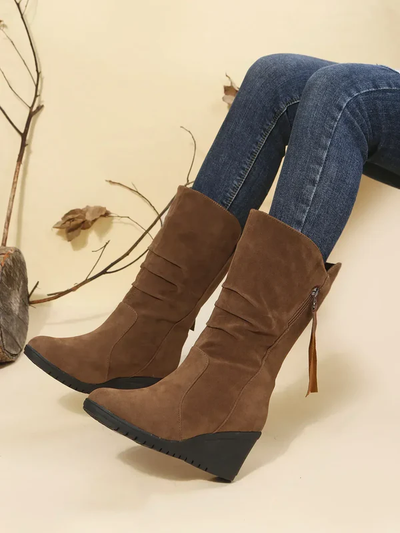 Comfortable and elegant boots with heels for confident steps