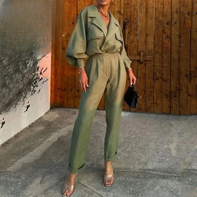 Karla - Two Piece Set - Long Sleeve Casual Suit