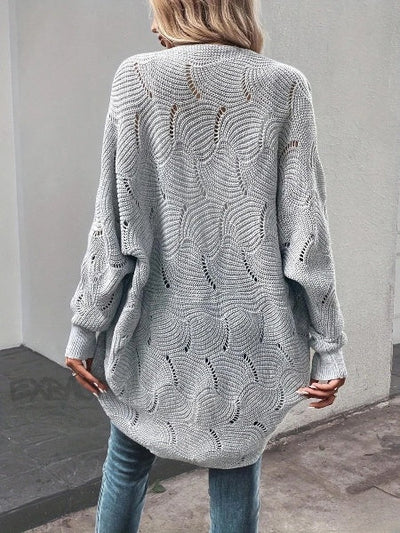 Long Sleeve Open Front Cardigan for Women Plus Size - Cozy and Versatile Layering