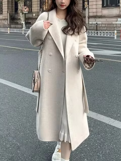 Women's long button-down coat, stylish and comfortable design