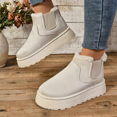 Modern and cozy women's boots for cold days.