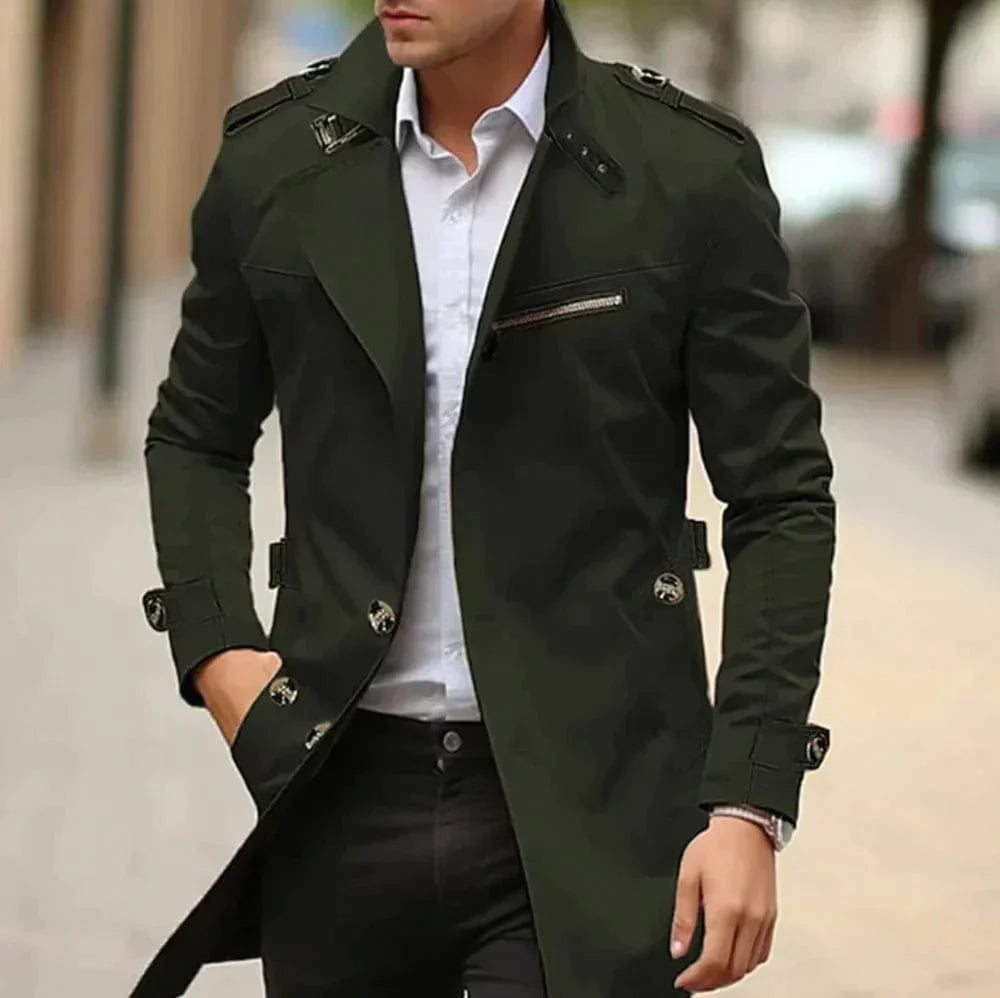 Elegant trench coat for men: style and comfort in every move