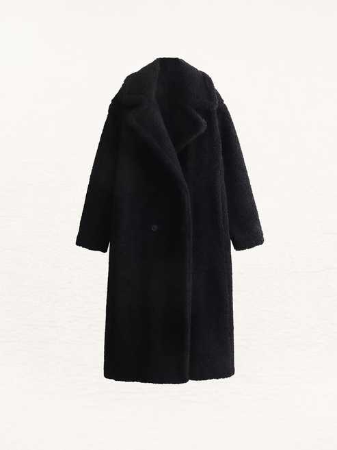 Long women's jacket ideal for autumn with a cozy design