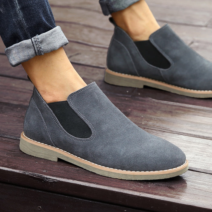 Men's Retro Style Autumn Slip-On Ankle Boots