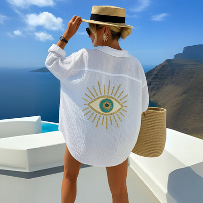 Ibizan-style blouse for women, ideal for the beach