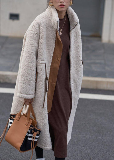 Hug Plus Size Winter Coat with High Neck and Cord - Elegant Outerwear for Cold Weather