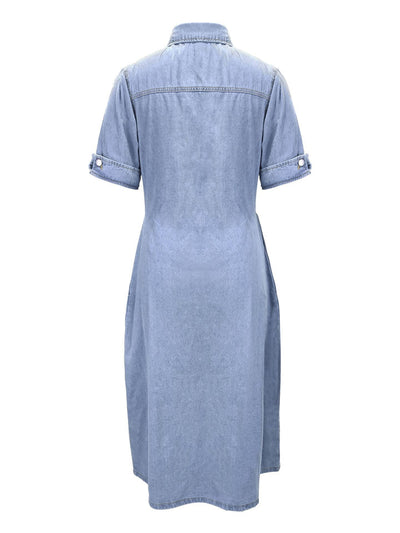 Charlotte - Women's Fall Dress Slim Fit Dresses with Slimming Buttons