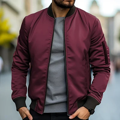 Stylish men's bomber jacket for a modern look