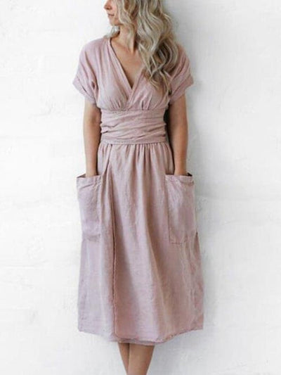 Gabriela - Women's Casual Solid Color Strappy Dress