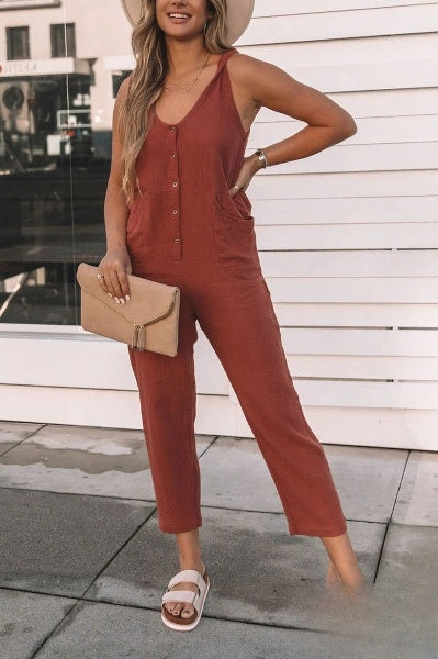 Esther - Overalls with pockets and buttons twice a week