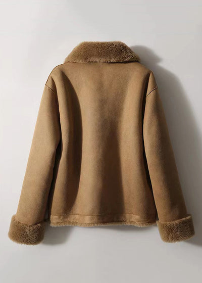 Reversible Peter Pan Collar Coat - Italian Style for Winter
