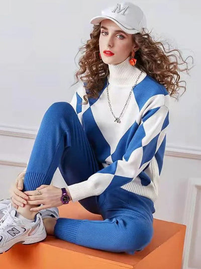 Women's sweater and pants set, modern and comfortable for winter