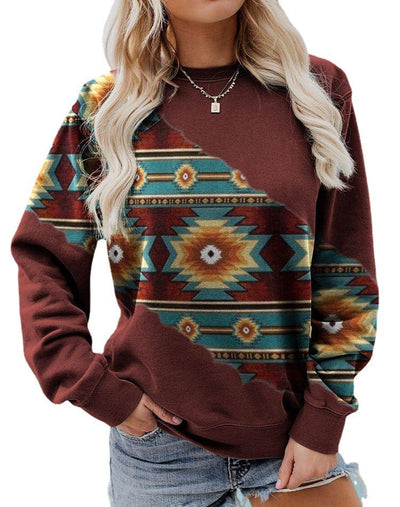 Spectacular and modern sweater with a bright print
