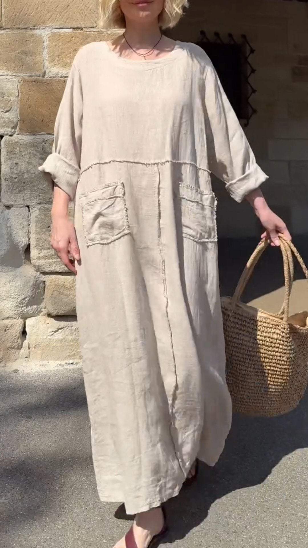 Amalie - Long-sleeved casual dress