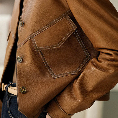 Modern Buttoned Jacket for Elegant Women