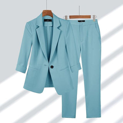 Elegant women's formal jacket and pants set