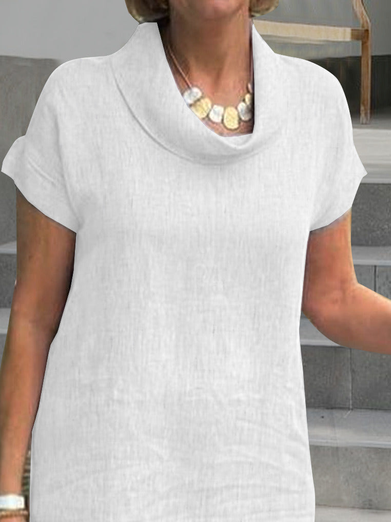 Linda - Plain Loose Cotton Dress