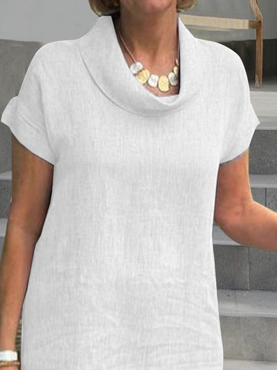 Linda - Plain Loose Cotton Dress