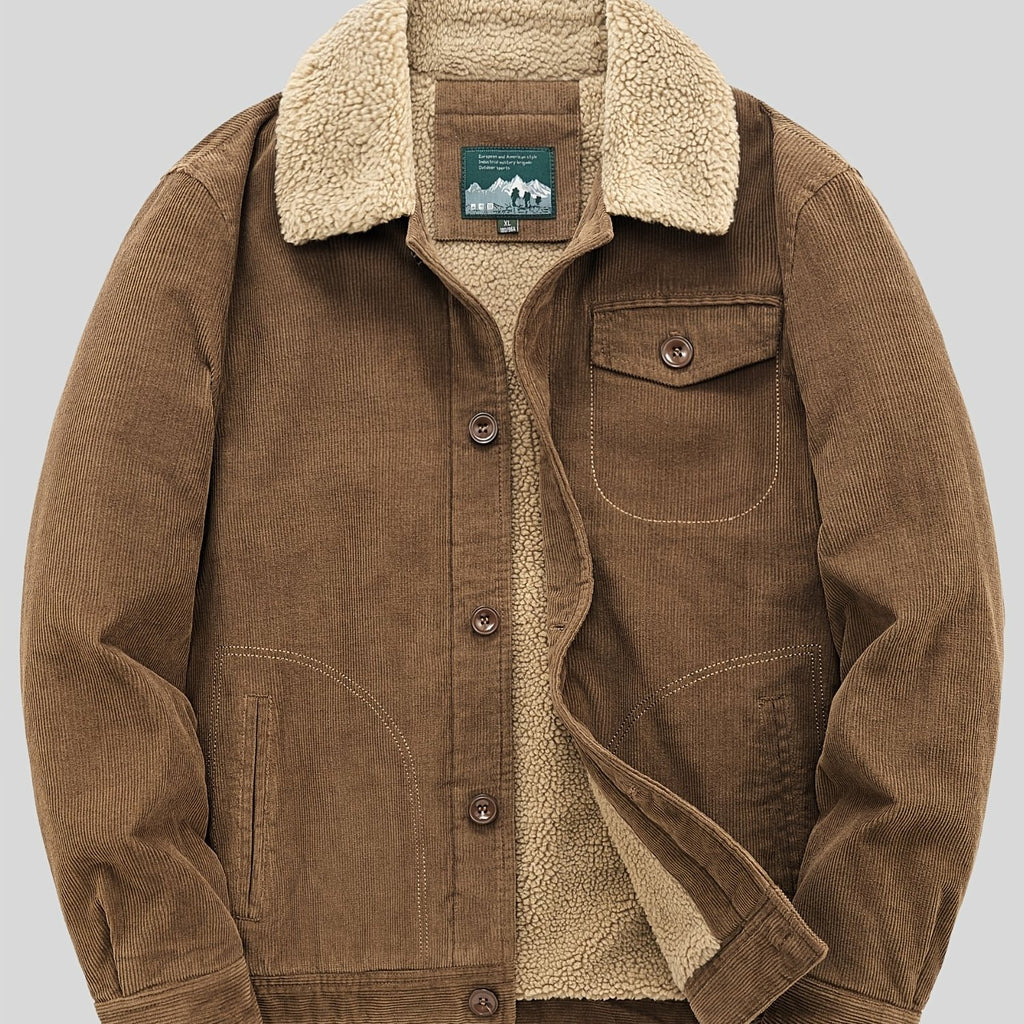 Men's Full-Zip Jacket, Lightweight and Warm for Outdoor Activities in Winter