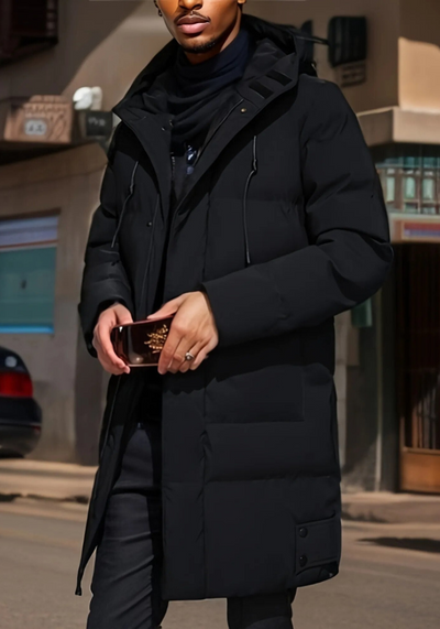 Men's winter coat with a modern and elegant design