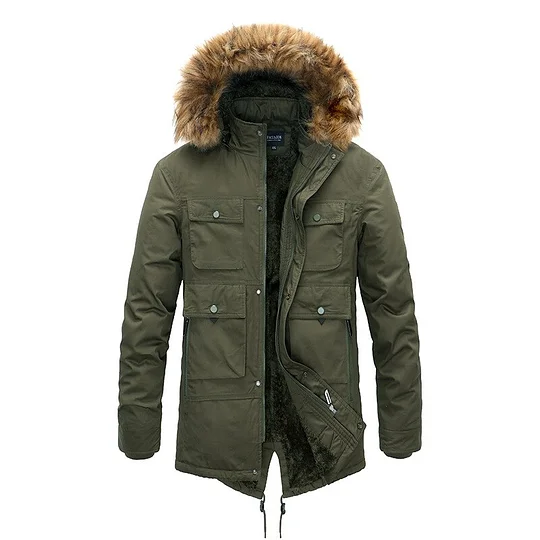 Men's Winter Jacket - Thick Hooded Parka with Removable Lining | Warm Coat | Oversized Fashion Jacket
