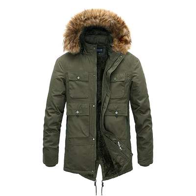 Men's Winter Jacket - Thick Hooded Parka with Removable Lining | Warm Coat | Oversized Fashion Jacket