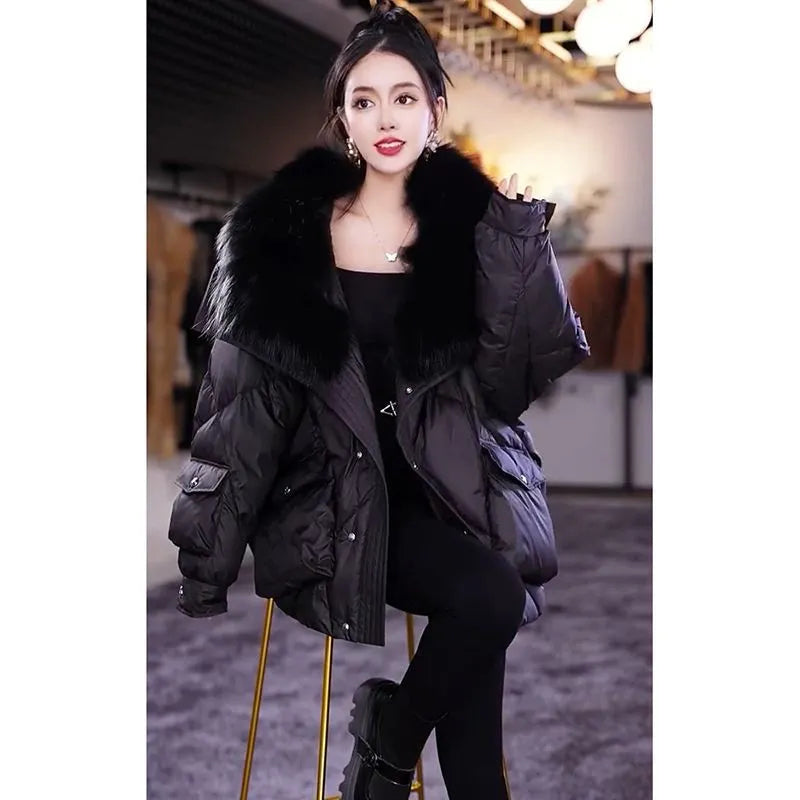 Women's Faux Fur Insulated Jacket – Warm and Stylish