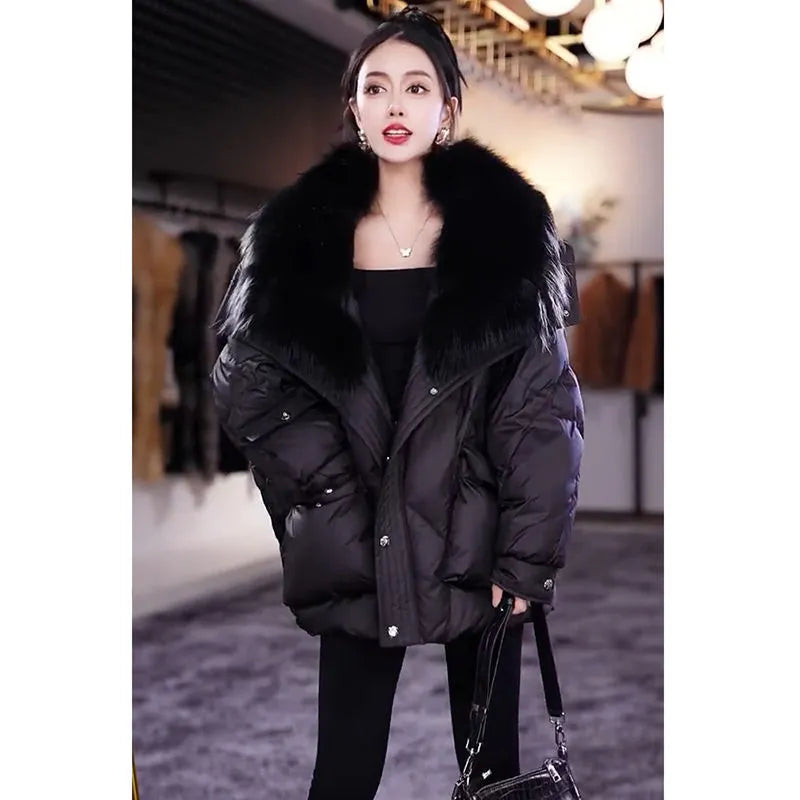 Women's Faux Fur Insulated Jacket – Warm and Stylish