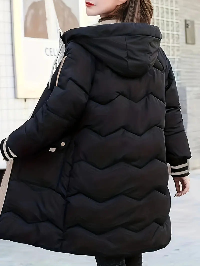 Women's casual mid-length coat for daily wear