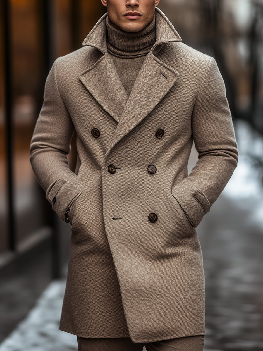 Double-breasted fitted coat | Elegant and warm for winter