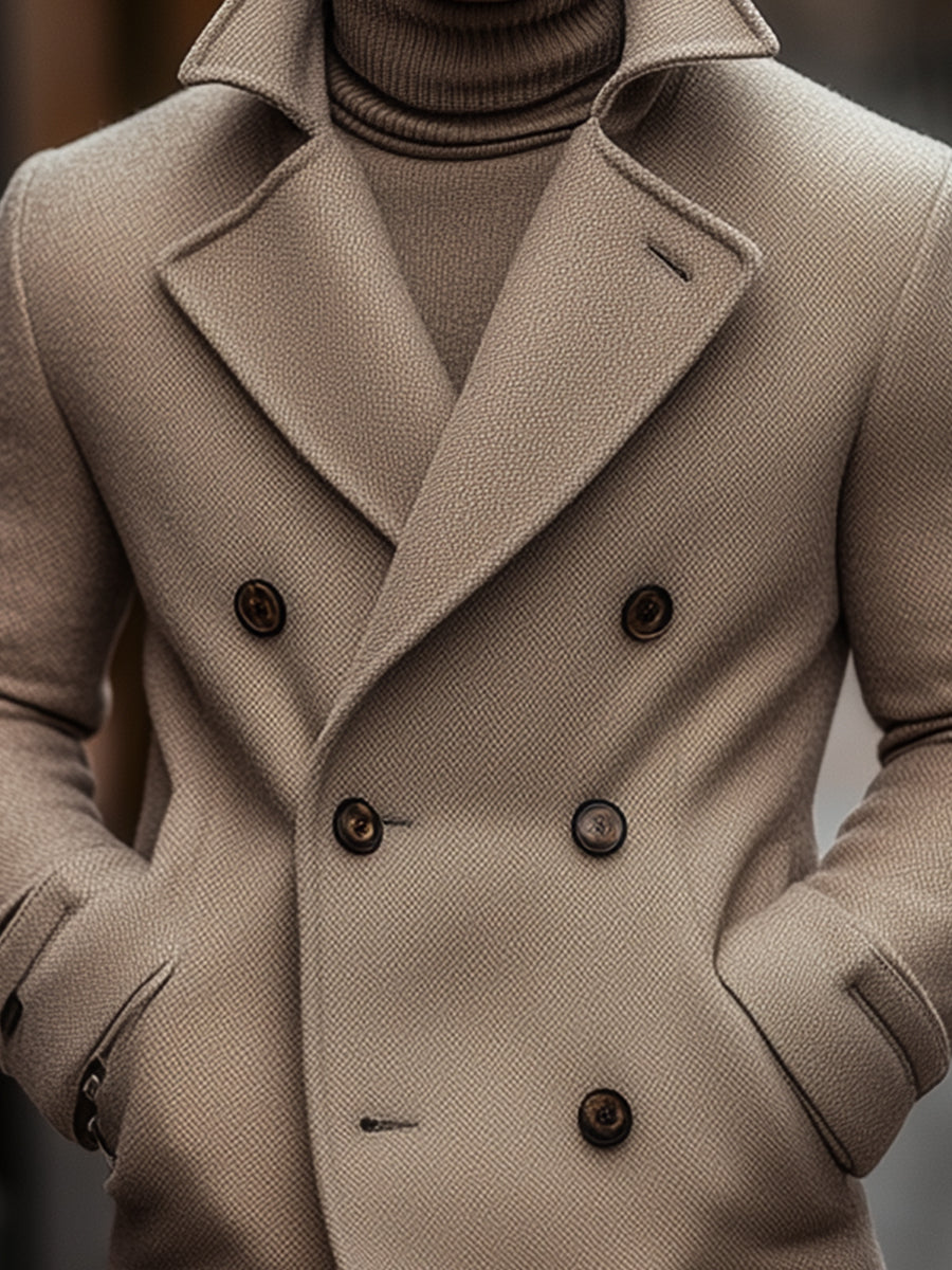 Double-breasted fitted coat | Elegant and warm for winter