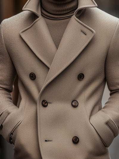 Double-breasted fitted coat | Elegant and warm for winter