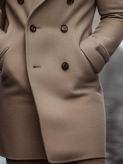 Double-breasted fitted coat | Elegant and warm for winter