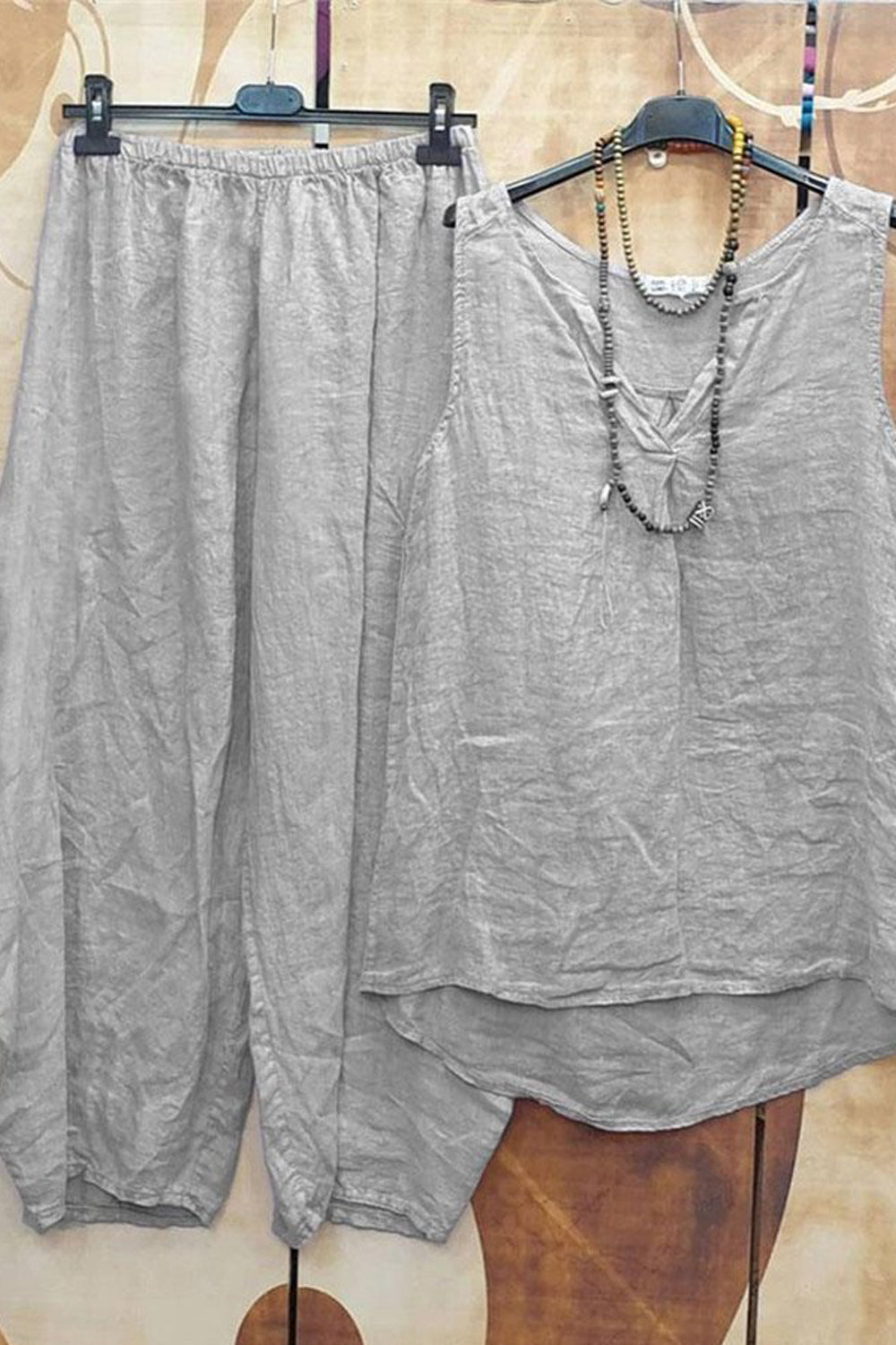 Angela - Women's Casual Sleeveless Two Piece Set