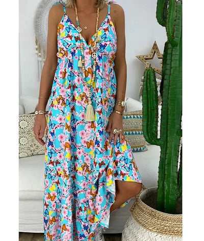Marta - Floral Print Strappy Dress