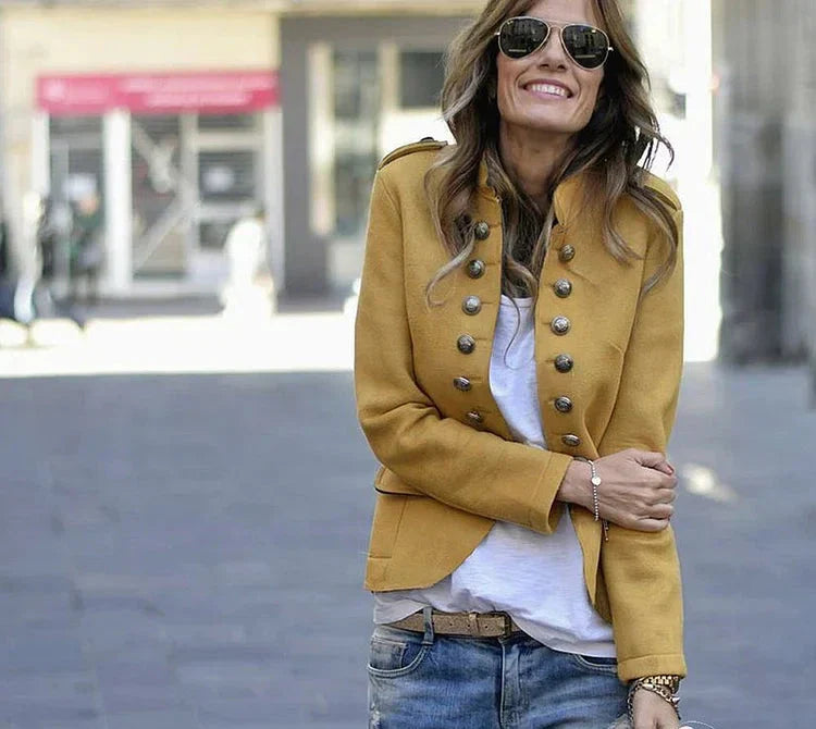 Women's Vintage Long Sleeve Blend Cardigan - Casual & Comfy Everyday Wear