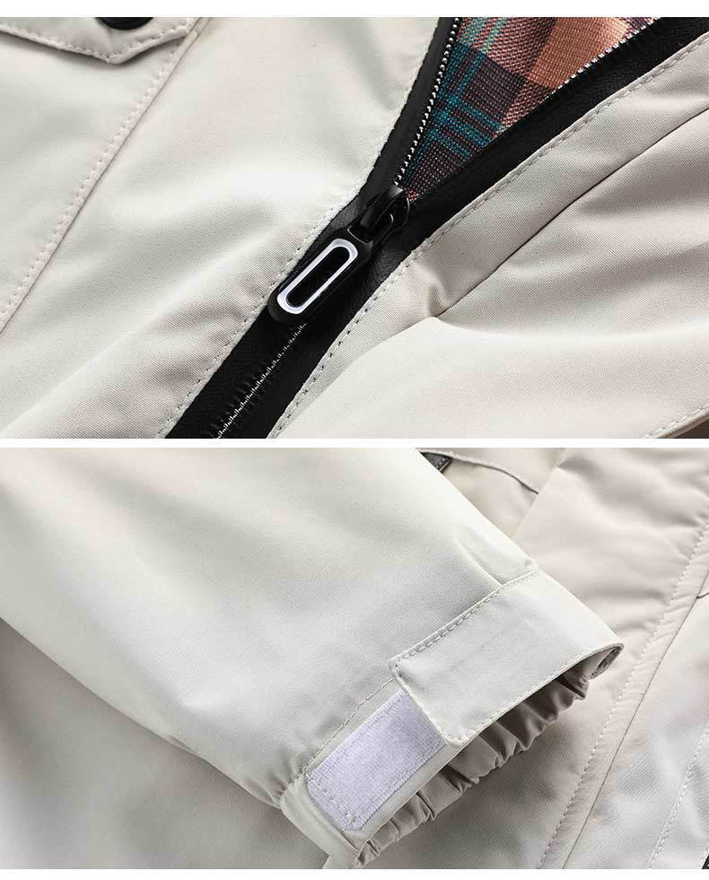 Men's mid-length jacket with hood, stylish and functional