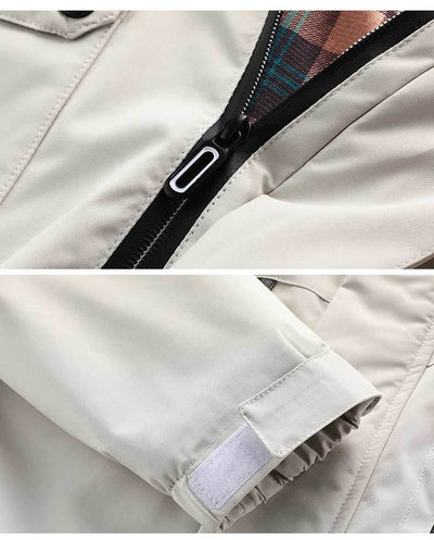 Men's mid-length jacket with hood, stylish and functional