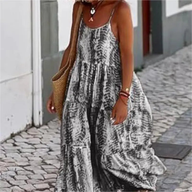 Victoria - Asymmetrical Printed Dress