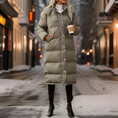 Long winter coat for women with elegant and modern design