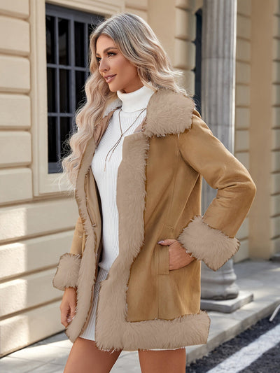 Elegant women's coat with unique design