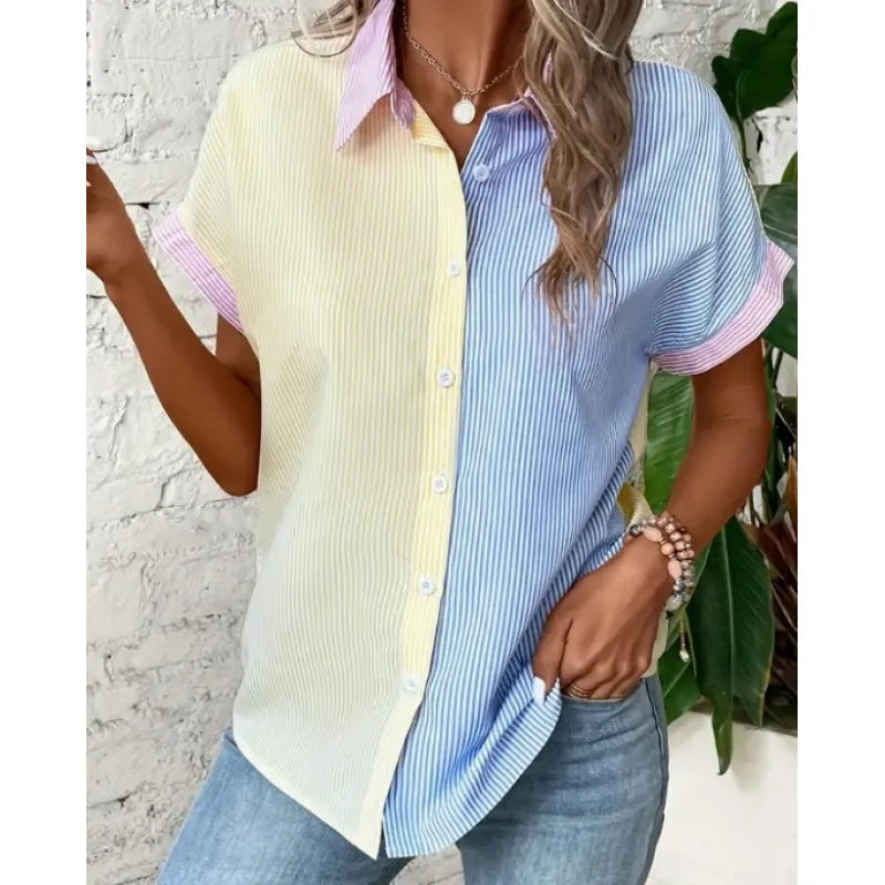 Helena - Floral Print Short Sleeve Top