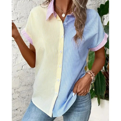 Helena - Floral Print Short Sleeve Top