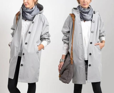 Oversized Hooded Windbreaker Jacket: Stylish and Practical