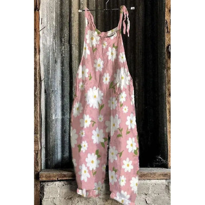 Brenda - Stylish Short-Sleeved Multicolor Jumpsuit