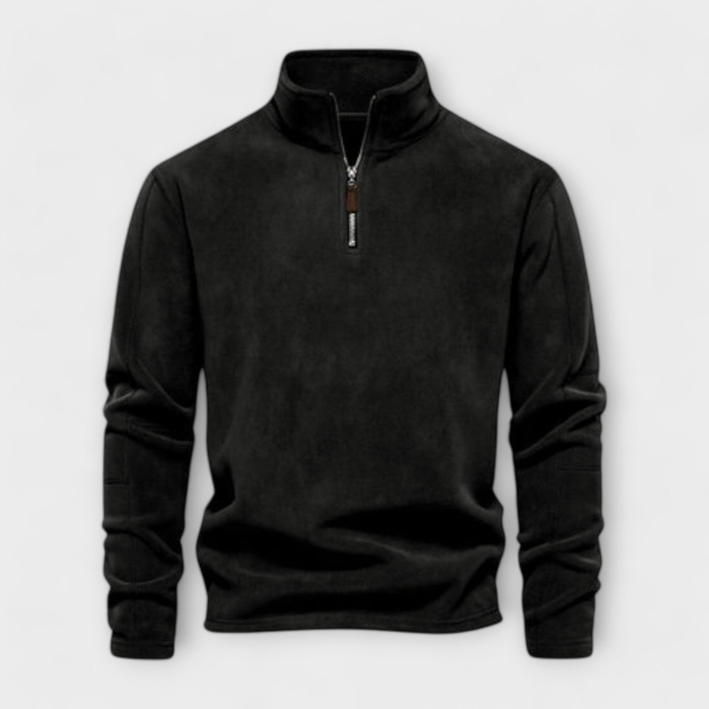 Men's Ribbed Cropped Cardigan with Tape - Lightweight and Comfortable Sweater