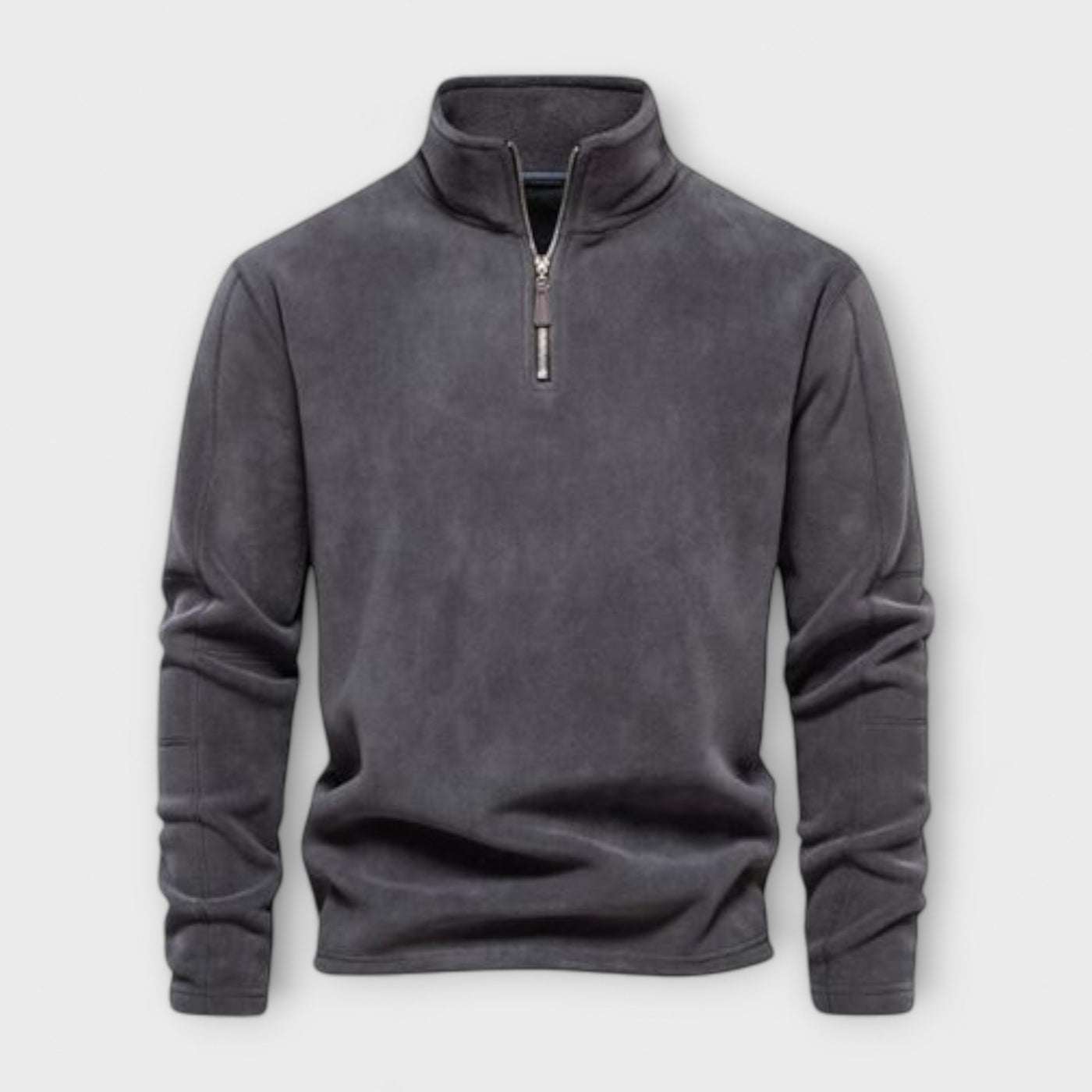 Men's Ribbed Cropped Cardigan with Tape - Lightweight and Comfortable Sweater