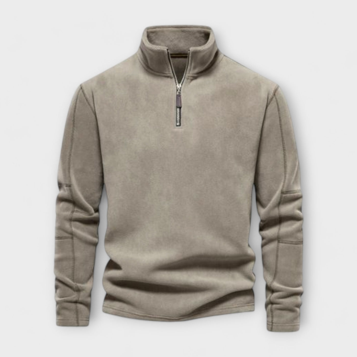 Men's Ribbed Cropped Cardigan with Tape - Lightweight and Comfortable Sweater