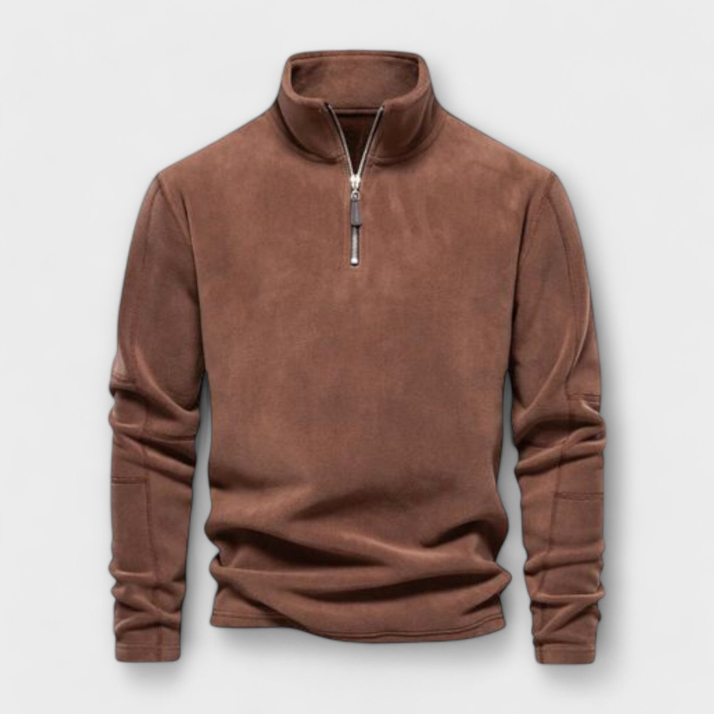 Men's Ribbed Cropped Cardigan with Tape - Lightweight and Comfortable Sweater